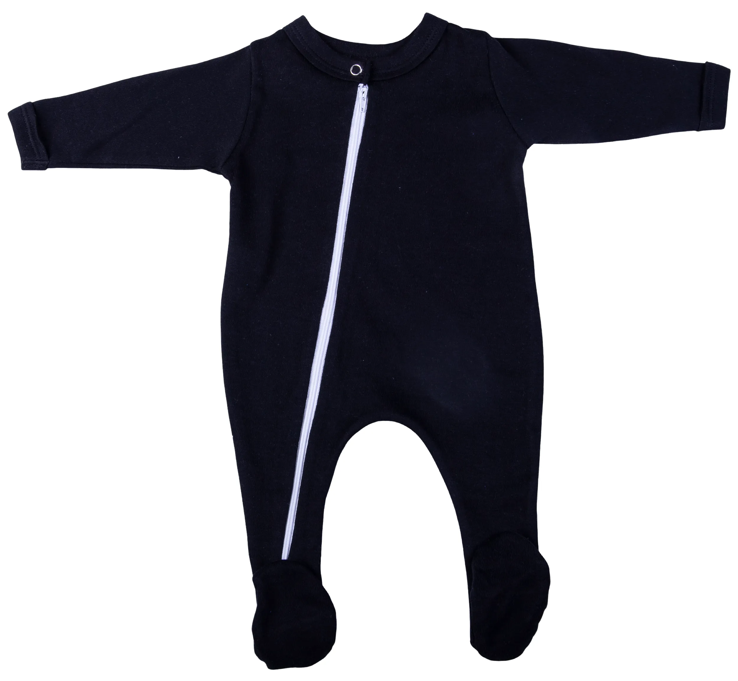 2-Pack Zip Blank Babygros Made From 100% Cotton