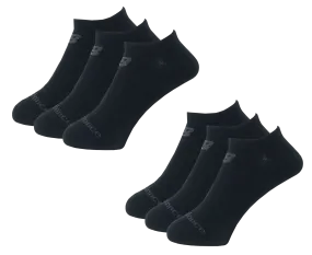 6 Pack Performance Cotton Flat Knit No Show Socks