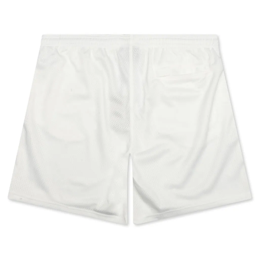 8-Ball Mesh Short - White