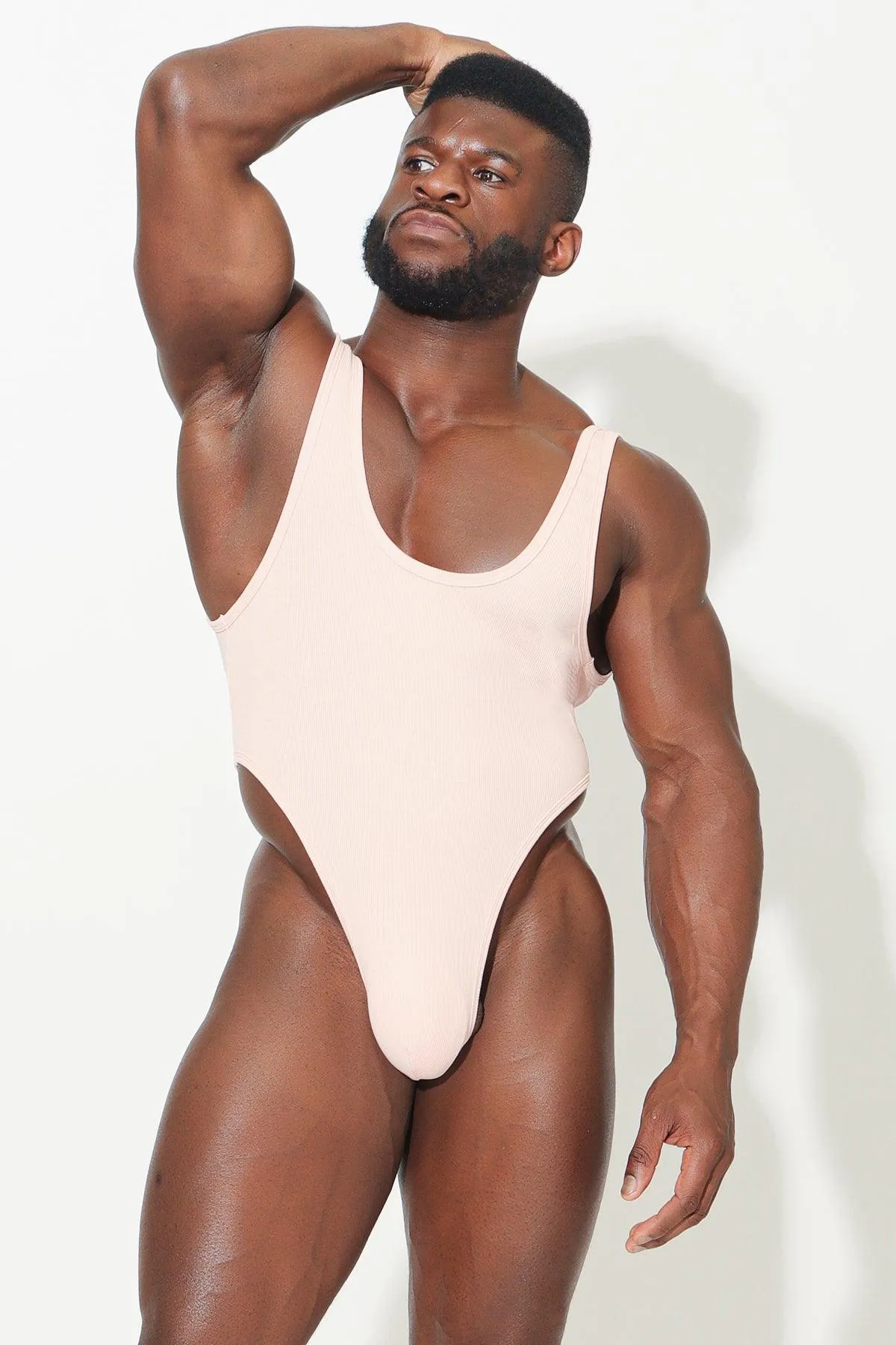 Afterglow Ribbed Bodysuit - Pink