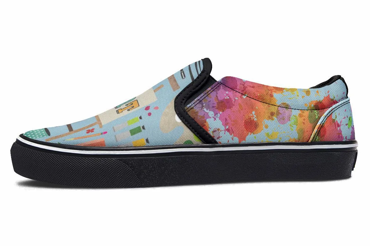 Art Teacher Slip-On Shoes