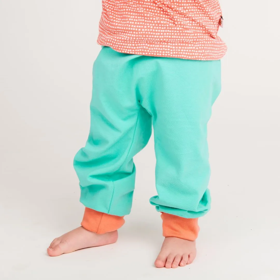 Baby pants "Jersey Mint/Apricot"