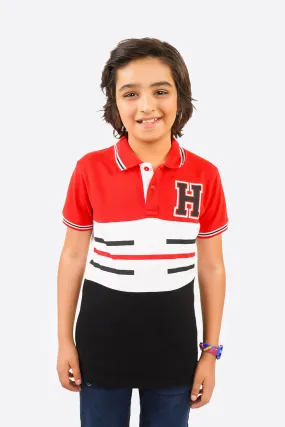 Boy's Short Sleeves Fashion Polo