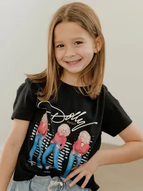 Children's Dolly Parton Triple Threat Black Tee