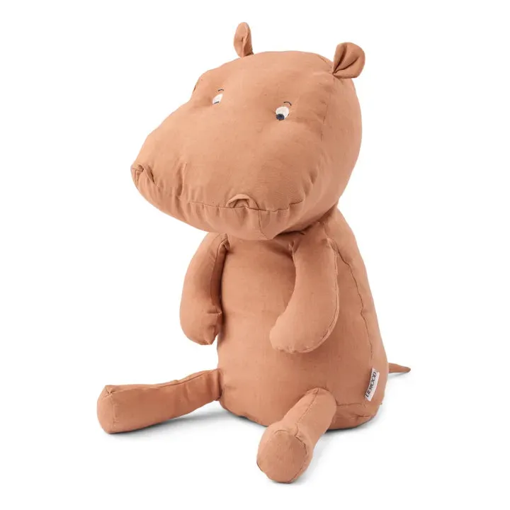 Cuddly toy Hippo Halfdan made of organic cotton | Pink