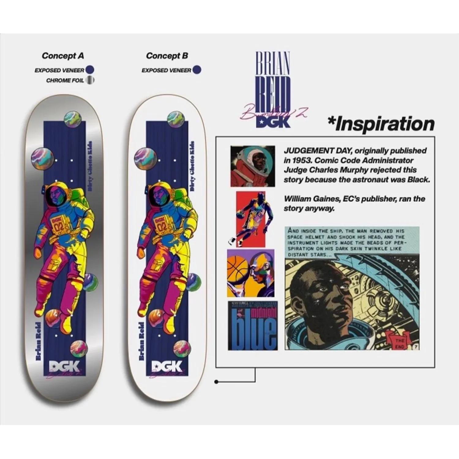 DGK Intergalactic Brian Reid Deck 8.25