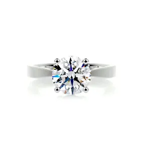 Diana Moissanite Ring -Platinum