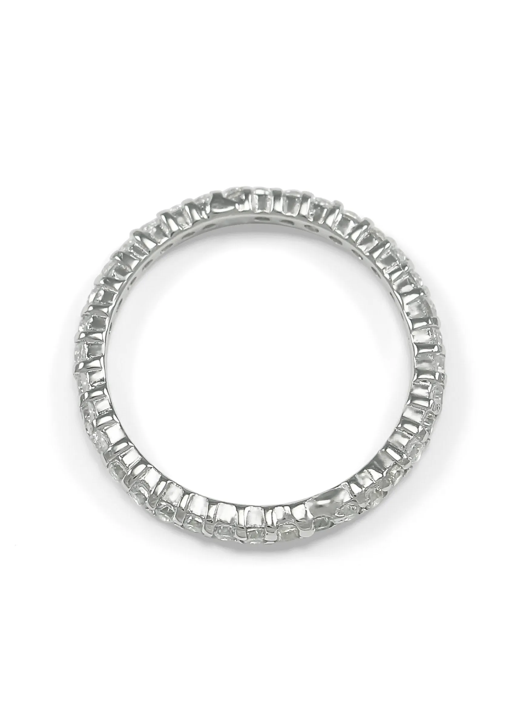 Eternity Band Ring with simulated diamonds