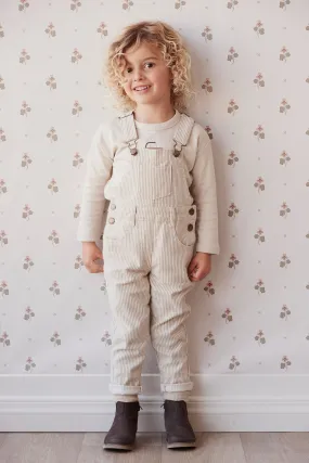 Jordie Cotton Twill Overall - Balm/Cloud Stripe