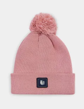 Kids Pom Pom Beanie Dusty Pink