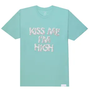 KISS ME IM HIGH TEE (Diamond Blue)