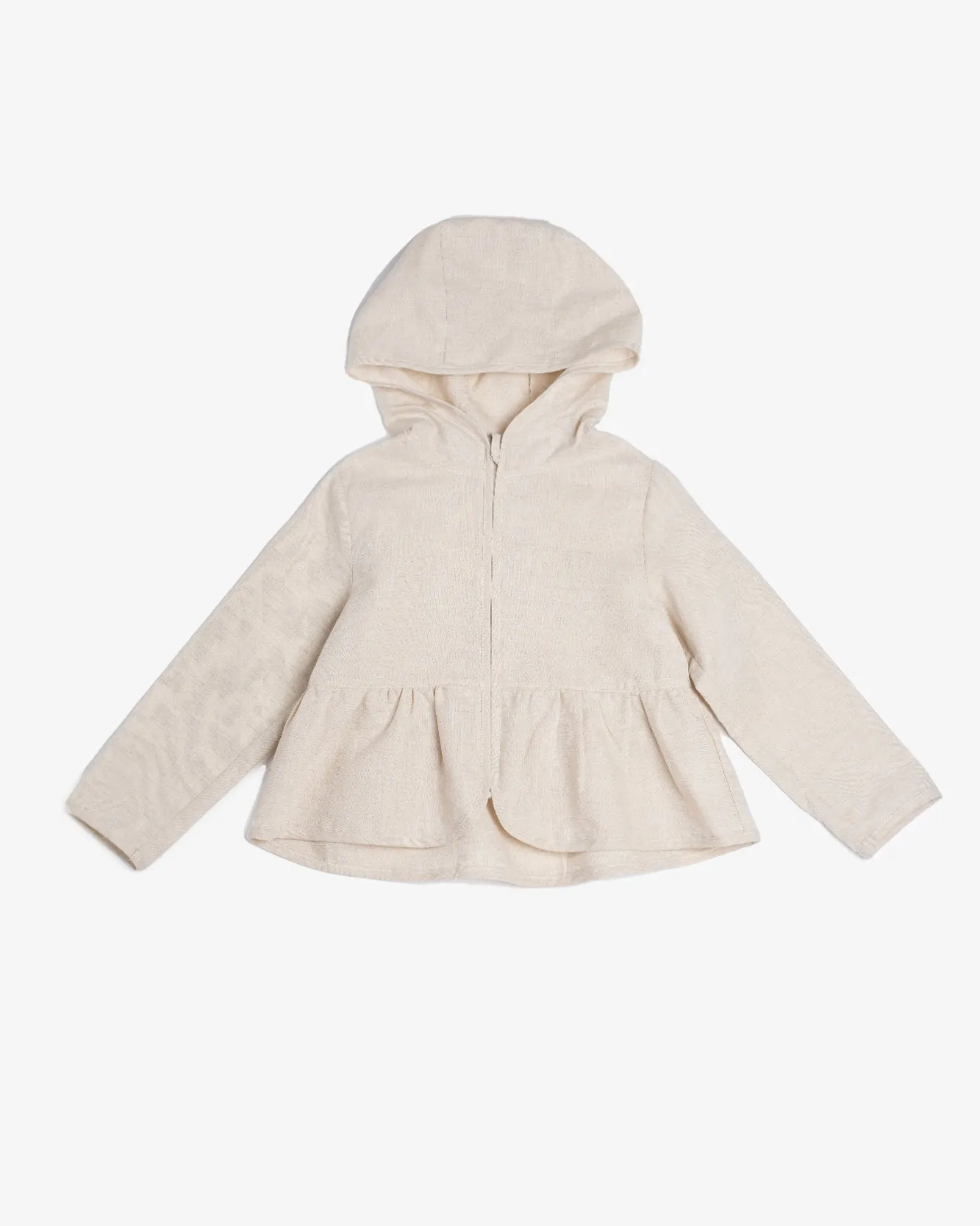 Linen Hooded Overshirt