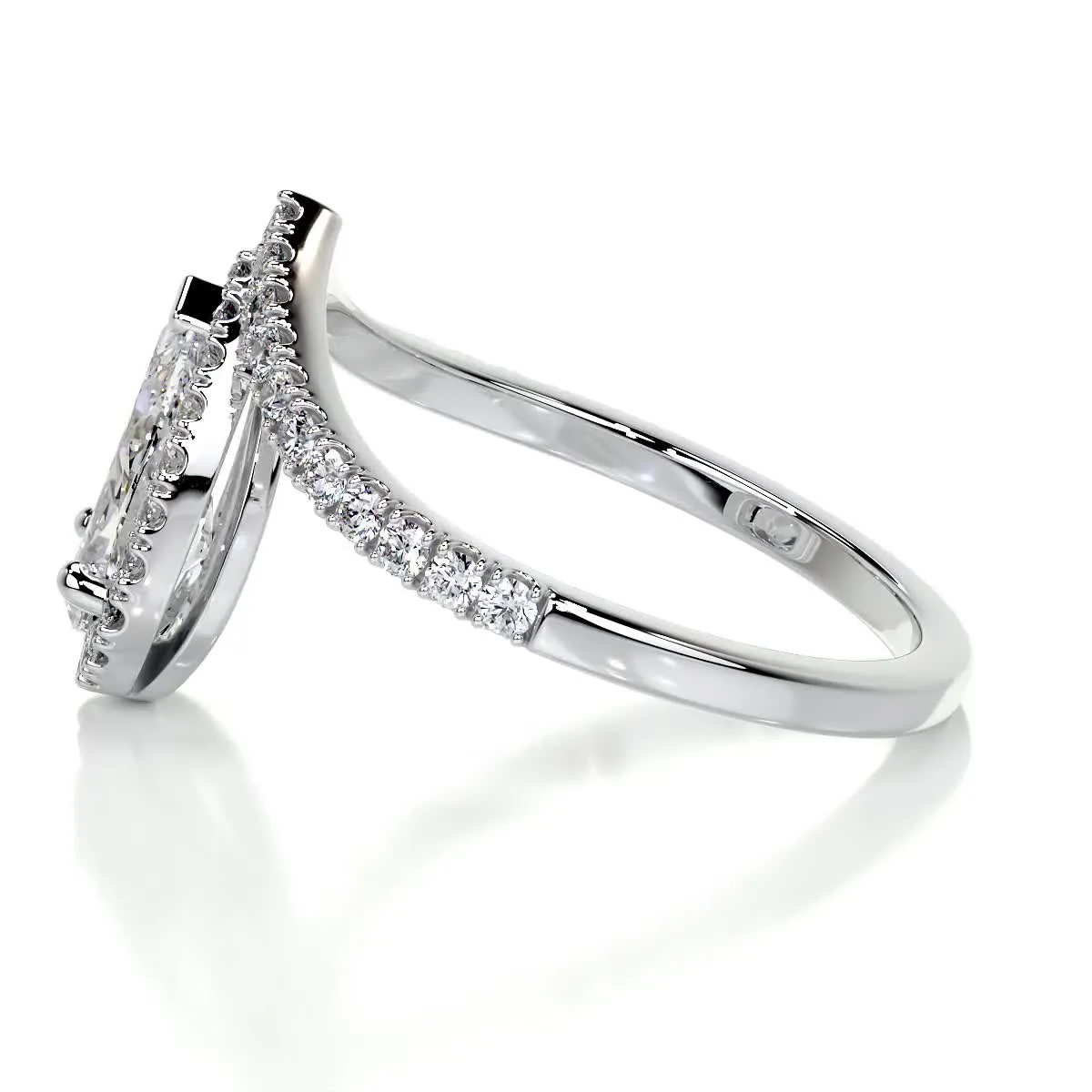 Miranda Lab Grown Diamond Ring -18K White Gold