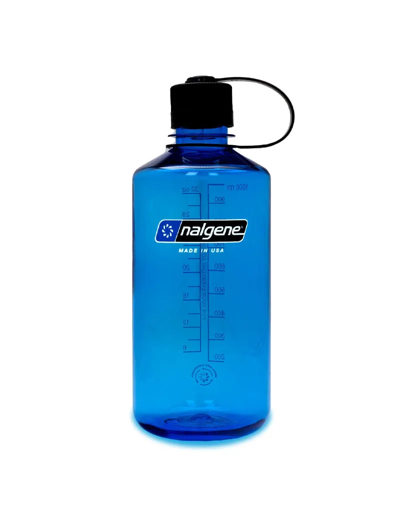 Nalgene Narrow Mouth 1L Tritan Sustain Bottle Slate Blue