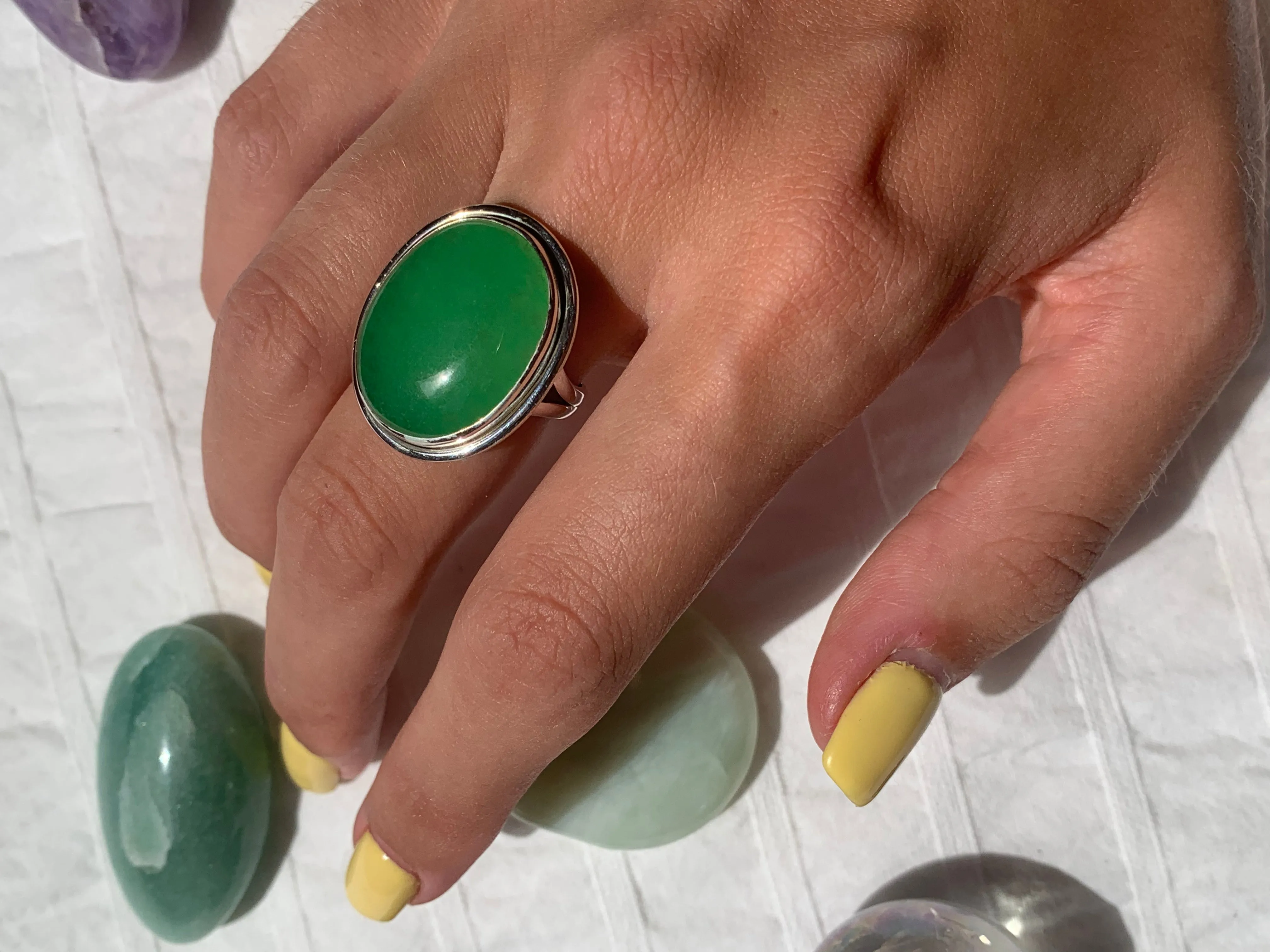 Nephrite Jade Brea Ring (US 7 & 7.5)