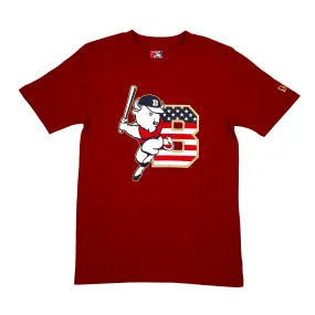 New Era Buffalo Bisons Stars & Striped Red Short Sleeve Shirt