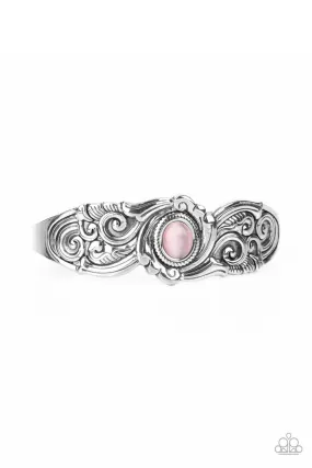 Paparazzi Glowing Enchantment - Pink Cuff Bracelet