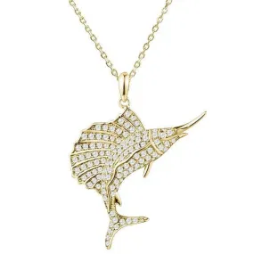 Pavé Sailfish Pendant