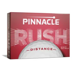 Pinnacle Rush Printed Golf Ball - White