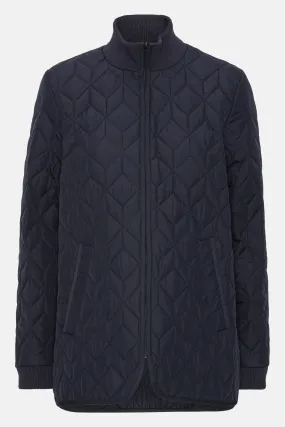 QUILTED JACKET (DARK INDIGO) - ILSE JACOBSEN