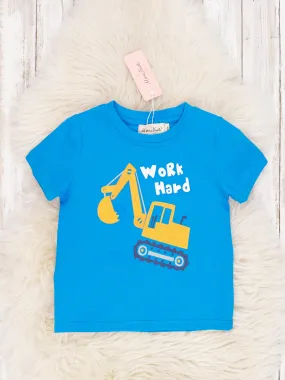 "Work Hard" Excavator Graphic Shirt