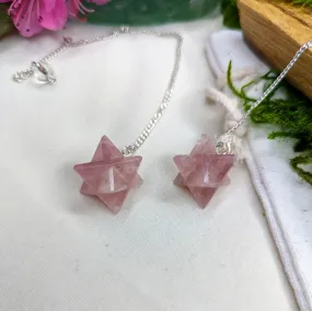 Rose Quartz Merkaba Pendulum