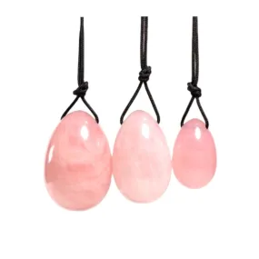 Rose Quartz Yoni Eggs Set