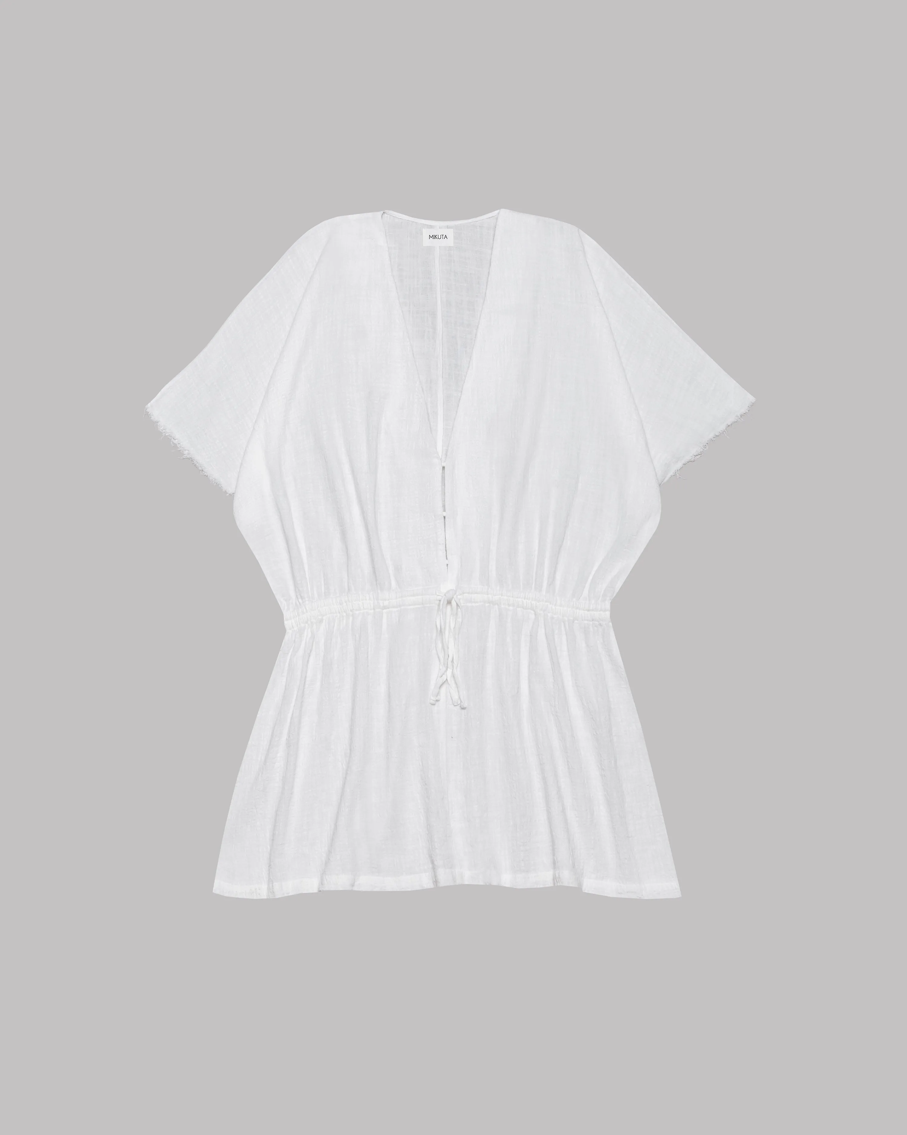 The White Short Kaftan Dress