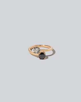 Union Ring - Black & White Diamond